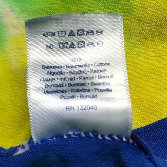 Tie Dye Multicolor T-shirt Crew Neck Short Sleeve T-shirt  Adult Med *Brand New* - Picture 5 of 5